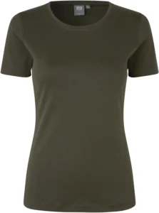 Interlock T-shirt | dame Oliven