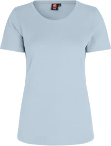 Interlock T-shirt | dame Lys blå