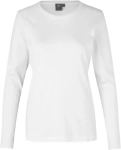 Interlock T-shirt | l/æ | dame Hvid
