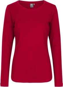 Interlock T-shirt | l/æ | dame Rød