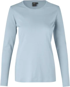 Interlock T-shirt | l/æ | dame Lys blå