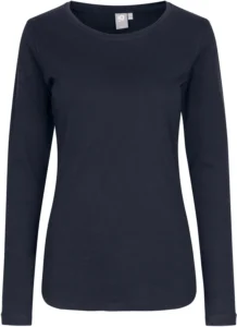 Interlock T-shirt | l/æ | dame Navy