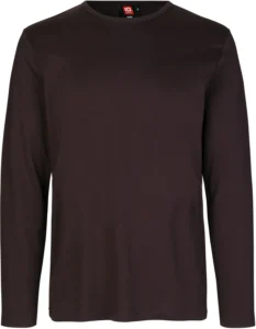 Interlock T-shirt | l/æ Mørk bordeaux