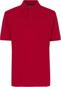 Poloshirt klassisk Rød