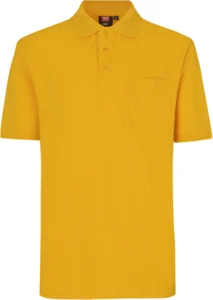 Poloshirt klassisk Gul