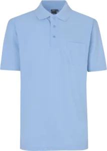 Poloshirt klassisk Lys blå