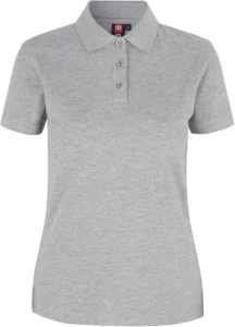 Poloshirt | stretch | dame Grå melange
