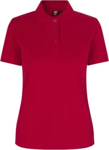 Poloshirt | stretch | dame Rød