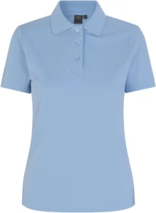Poloshirt | stretch | dame Lys blå