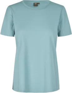 T-shirt Lyocell | dame Støvet aqua