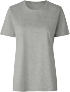 T-shirt | økologisk | dame Lys grå melange