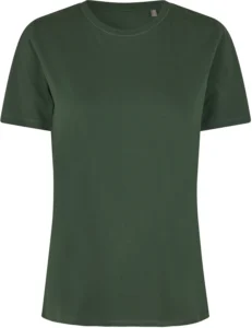 T-shirt | økologisk | dame Flaskegrøn