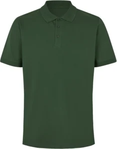 Poloshirt | økologisk Flaskegrøn