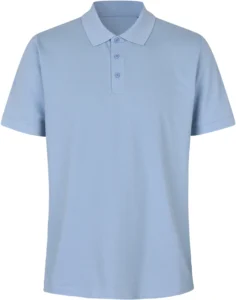 Poloshirt | økologisk Lys blå