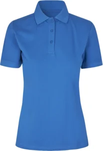 Poloshirt | økologisk | dame Azur