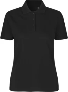 Poloshirt | økologisk | dame Sort