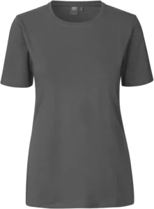 Stretch T-shirt | komfort | dame Silver grey