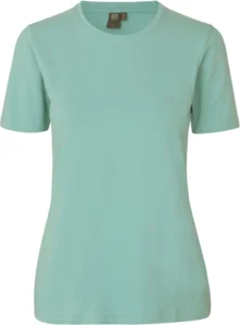 Stretch T-shirt | komfort | dame Støvet aqua