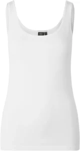 Tanktop | stretch | dame Hvid