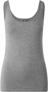 Tanktop | stretch | dame Grå melange