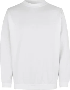 Sweatshirt | klassisk Hvid