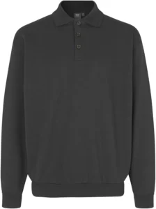 Polosweatshirt | klassisk Koks grå