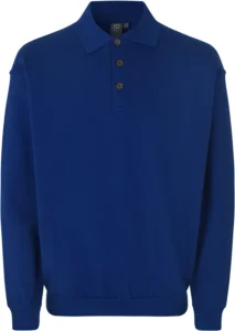 Polosweatshirt | klassisk Kongeblå