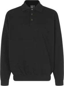 Polosweatshirt | klassisk Sort