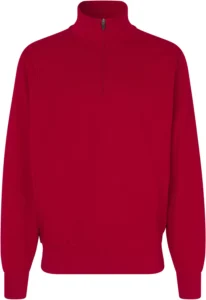 Sweatshirt | zip Rød