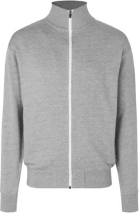 Sweat cardigan | kontrast Grå melange