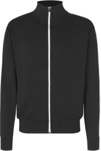 Sweat cardigan | kontrast Sort