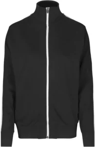 Sweat cardigan | kontrast | dame Sort