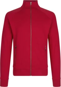 Sweat cardigan | zip Rød