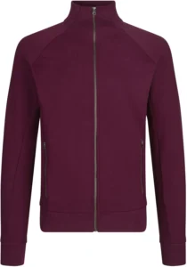 Sweat cardigan | zip Bordeaux
