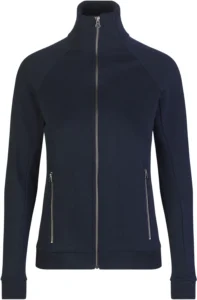 Sweat cardigan | zip | dame Navy