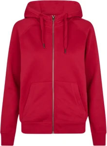 CORE hoodie | zip | dame Rød
