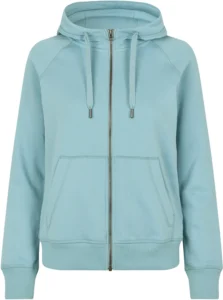 CORE hoodie | zip | dame Støvet aqua