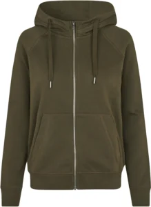 CORE hoodie | zip | dame Oliven