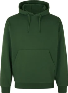 Soft hoodie | kængurulomme | unisex Flaskegrøn