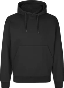 Soft hoodie | kængurulomme | unisex Sort