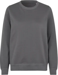 Sweatshirt | økologisk | dame Silver grey