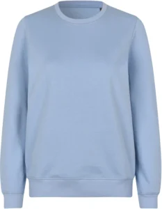 Sweatshirt | økologisk | dame Lys blå
