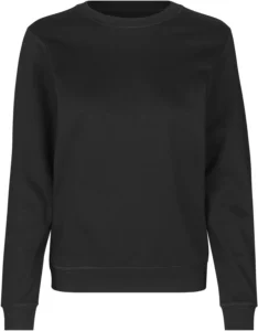 Sweatshirt | økologisk | dame Sort