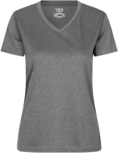 YES Active T-shirt | dame Grå melange
