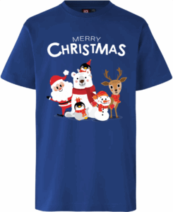 Merry Christmas kids T-TIME® T-shirt | børn Kongeblå