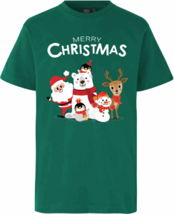 Merry Christmas kids T-TIME® T-shirt | børn Grøn
