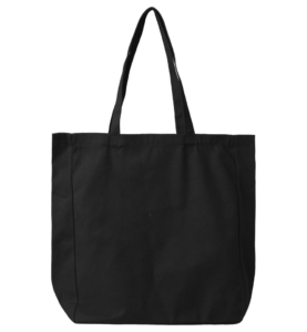 Mulepose med lang hank Sort