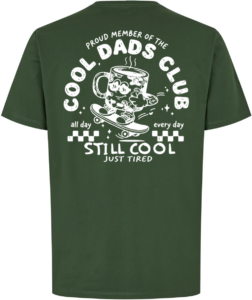 Cool Dads Club T-shirt Flaskegrøn
