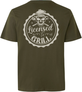 Licensed To Grill T-shirt Oliven