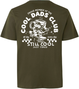Cool Dads Club T-shirt Oliven